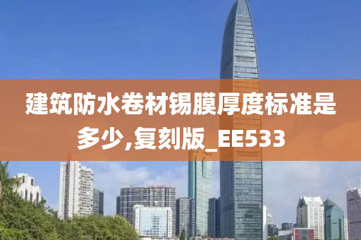 建筑防水卷材锡膜厚度标准是多少,复刻版_EE533