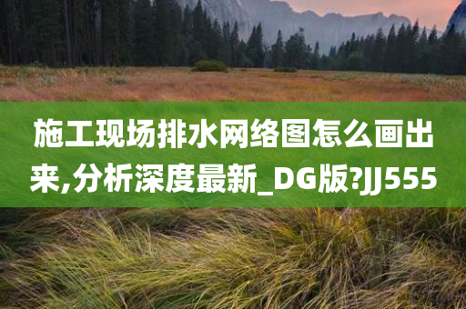 施工现场排水网络图怎么画出来,分析深度最新_DG版?JJ555