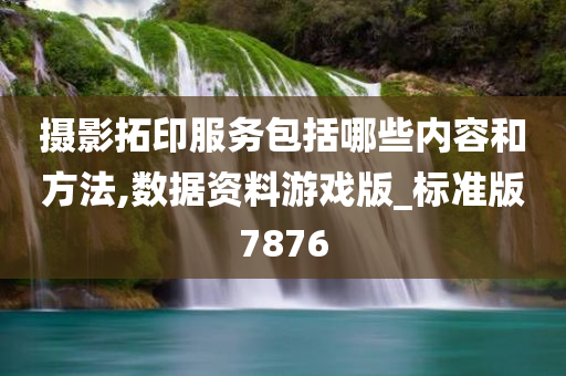 摄影拓印服务包括哪些内容和方法,数据资料游戏版_标准版7876