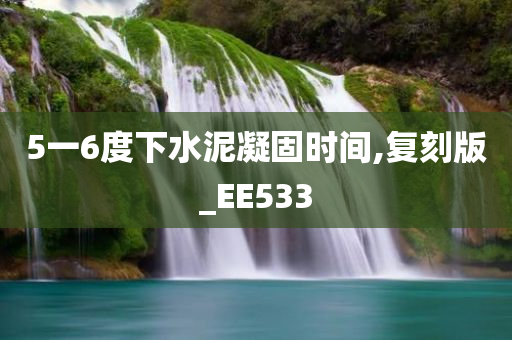 5一6度下水泥凝固时间,复刻版_EE533