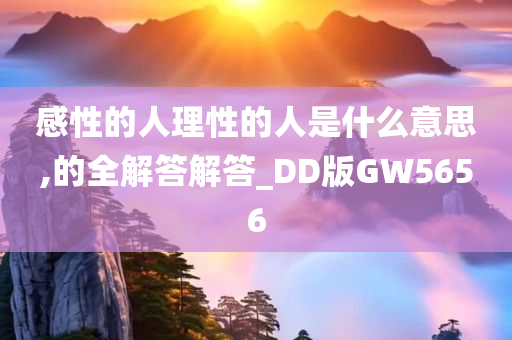 感性的人理性的人是什么意思,的全解答解答_DD版GW5656