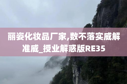 丽姿化妆品厂家,数不落实威解准威_授业解惑版RE35