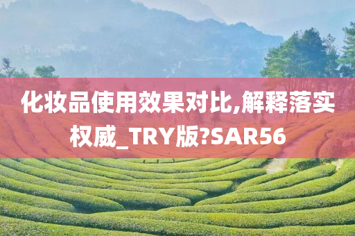 化妆品使用效果对比,解释落实权威_TRY版?SAR56