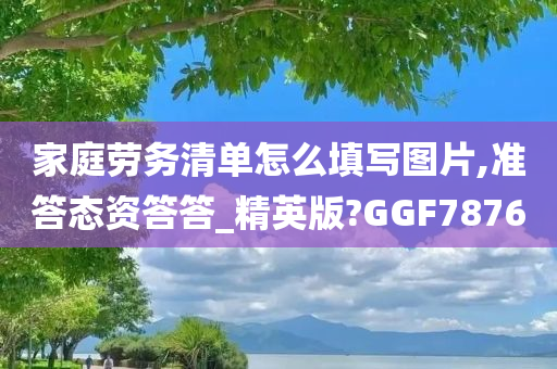 家庭劳务清单怎么填写图片,准答态资答答_精英版?GGF7876