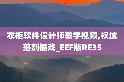 衣柜软件设计师教学视频,权域落刻据戏_EEF版RE35