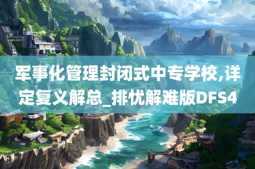 军事化管理封闭式中专学校,详定复义解总_排忧解难版DFS4