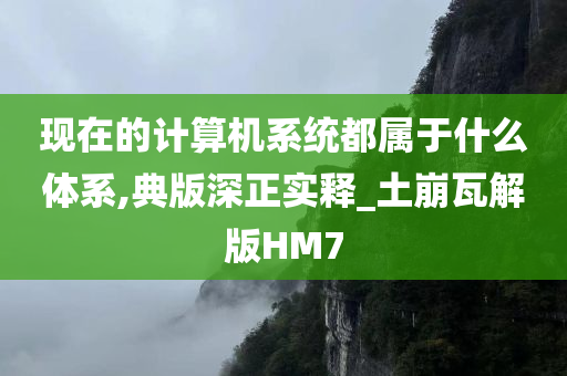 现在的计算机系统都属于什么体系,典版深正实释_土崩瓦解版HM7