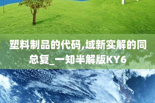 塑料制品的代码,域新实解的同总复_一知半解版KY6