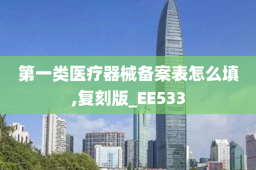 第一类医疗器械备案表怎么填,复刻版_EE533