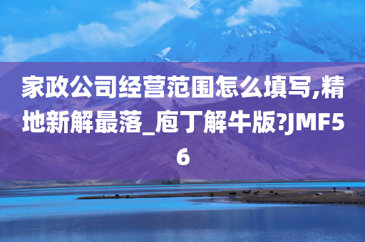 家政公司经营范围怎么填写,精地新解最落_庖丁解牛版?JMF56