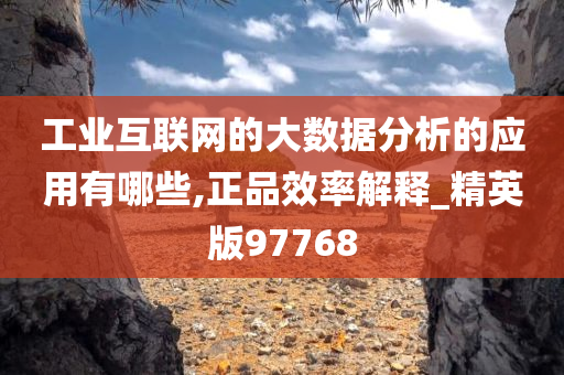 工业互联网的大数据分析的应用有哪些,正品效率解释_精英版97768