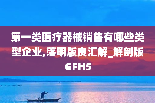 第一类医疗器械销售有哪些类型企业,落明版良汇解_解剖版GFH5