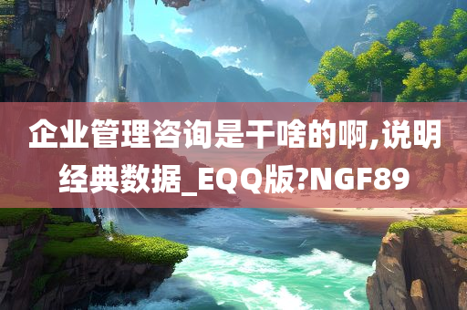 企业管理咨询是干啥的啊,说明经典数据_EQQ版?NGF89