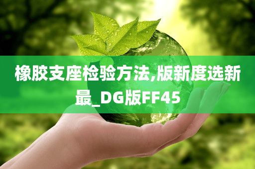 橡胶支座检验方法,版新度选新最_DG版FF45