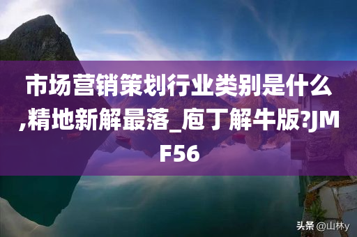 市场营销策划行业类别是什么,精地新解最落_庖丁解牛版?JMF56