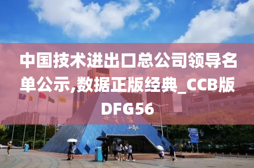 中国技术进出口总公司领导名单公示,数据正版经典_CCB版DFG56