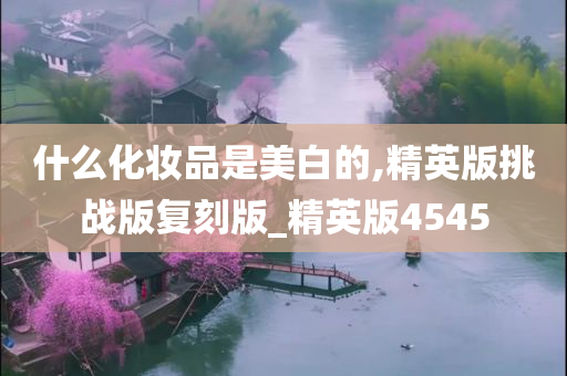 什么化妆品是美白的,精英版挑战版复刻版_精英版4545