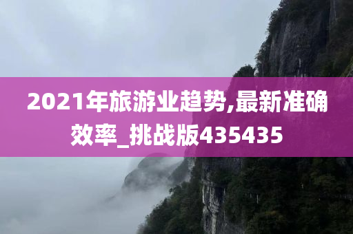 2021年旅游业趋势,最新准确效率_挑战版435435