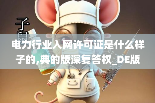 电力行业入网许可证是什么样子的,典的版深复答权_DE版