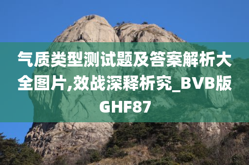 气质类型测试题及答案解析大全图片,效战深释析究_BVB版GHF87