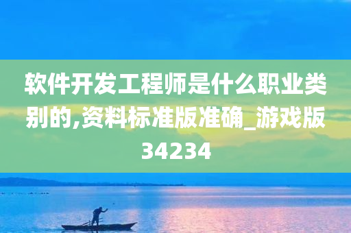 软件开发工程师是什么职业类别的,资料标准版准确_游戏版34234