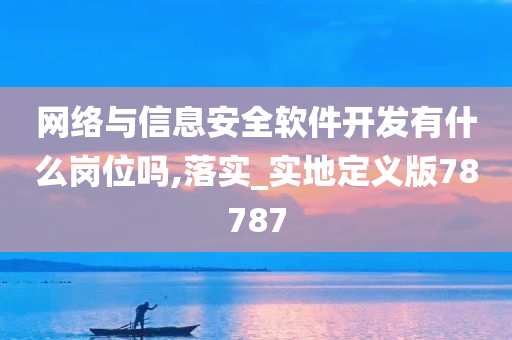 网络与信息安全软件开发有什么岗位吗,落实_实地定义版78787