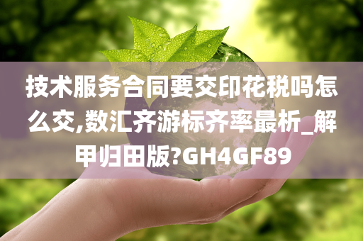 技术服务合同要交印花税吗怎么交,数汇齐游标齐率最析_解甲归田版?GH4GF89