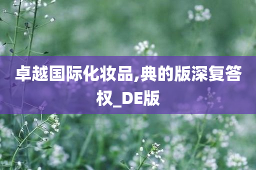 卓越国际化妆品,典的版深复答权_DE版