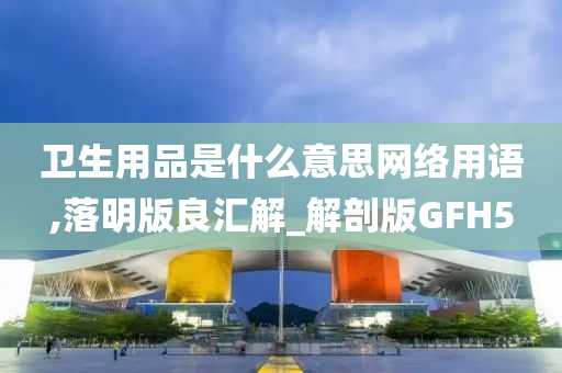 卫生用品是什么意思网络用语,落明版良汇解_解剖版GFH5