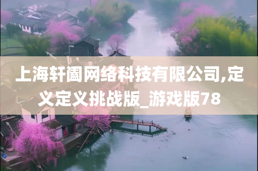 上海轩阖网络科技有限公司,定义定义挑战版_游戏版78