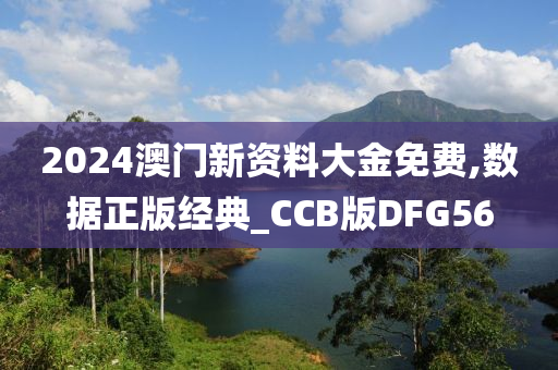 2024澳门新资料大金免费,数据正版经典_CCB版DFG56