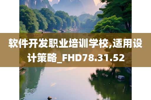 软件开发职业培训学校,适用设计策略_FHD78.31.52