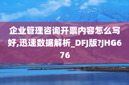 企业管理咨询开票内容怎么写好,迅速数据解析_DFJ版?JHG676