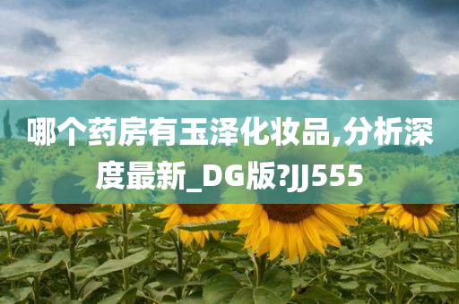 哪个药房有玉泽化妆品,分析深度最新_DG版?JJ555