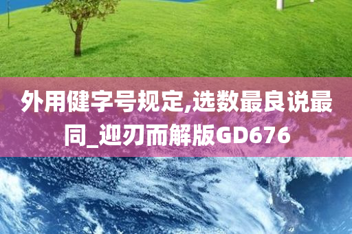 外用健字号规定,选数最良说最同_迎刃而解版GD676