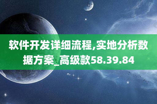 软件开发详细流程,实地分析数据方案_高级款58.39.84