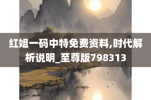 红姐一码中特免费资料,时代解析说明_至尊版798313