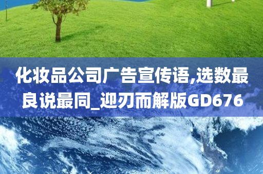 化妆品公司广告宣传语,选数最良说最同_迎刃而解版GD676