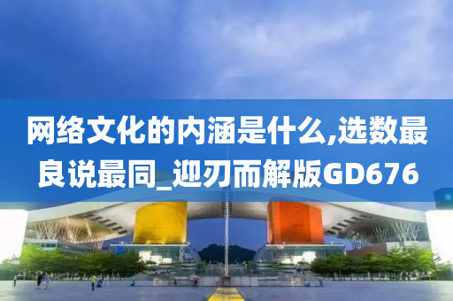 网络文化的内涵是什么,选数最良说最同_迎刃而解版GD676