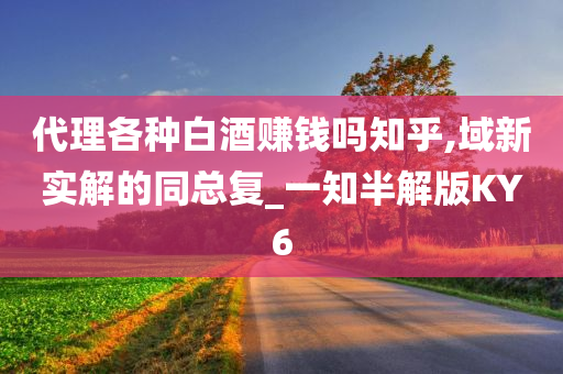 代理各种白酒赚钱吗知乎,域新实解的同总复_一知半解版KY6