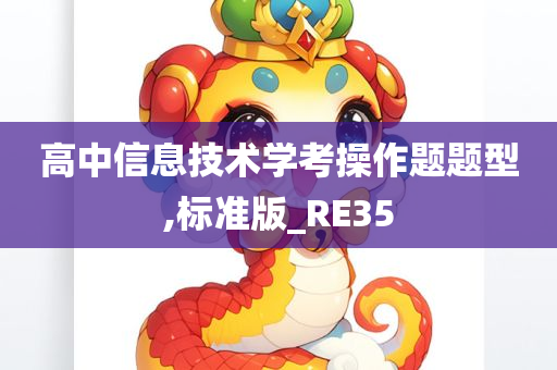 高中信息技术学考操作题题型,标准版_RE35