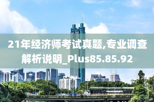 21年经济师考试真题,专业调查解析说明_Plus85.85.92