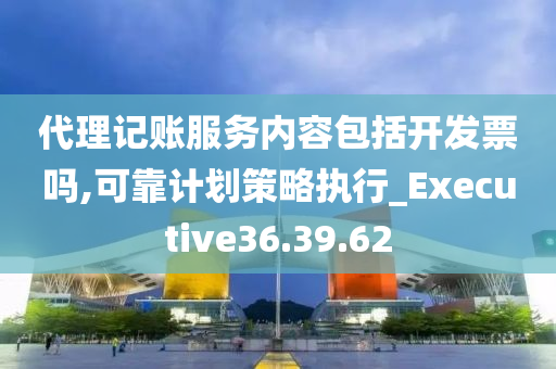 代理记账服务内容包括开发票吗,可靠计划策略执行_Executive36.39.62