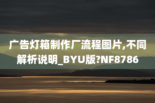 广告灯箱制作厂流程图片,不同解析说明_BYU版?NF8786