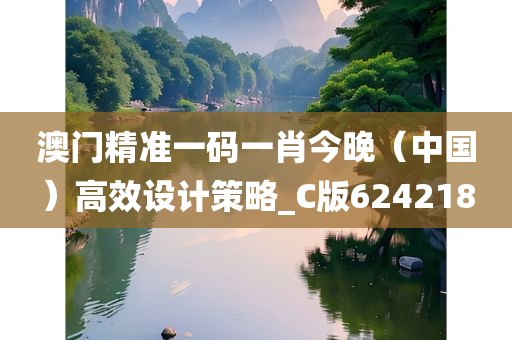 澳门精准一码一肖今晚（中国）高效设计策略_C版624218