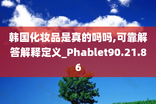 韩国化妆品是真的吗吗,可靠解答解释定义_Phablet90.21.86