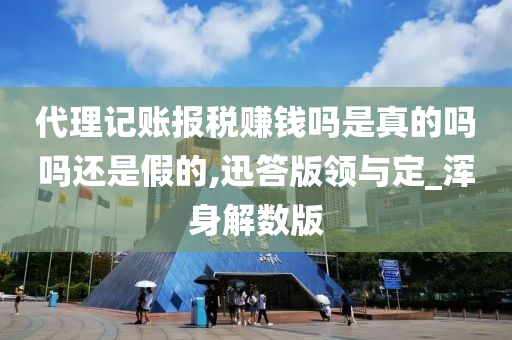 代理记账报税赚钱吗是真的吗吗还是假的,迅答版领与定_浑身解数版