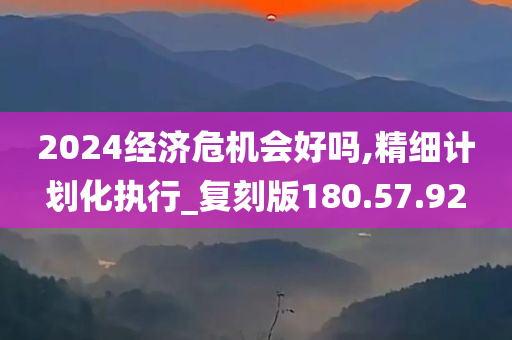 2024经济危机会好吗,精细计划化执行_复刻版180.57.92