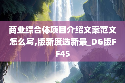 商业综合体项目介绍文案范文怎么写,版新度选新最_DG版FF45