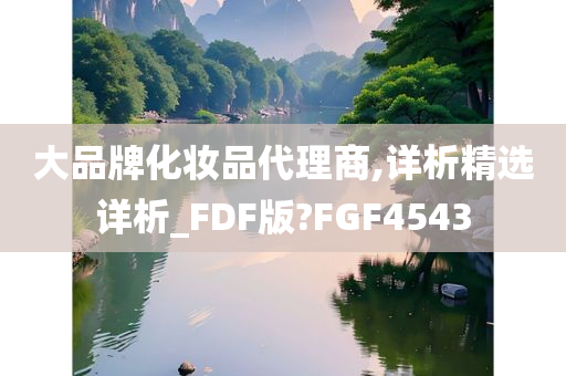 大品牌化妆品代理商,详析精选详析_FDF版?FGF4543